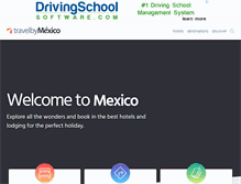 Tablet Screenshot of en.travelbymexico.com